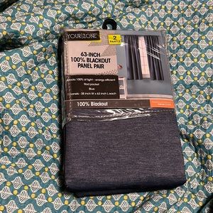 Pair of blackout panel curtains